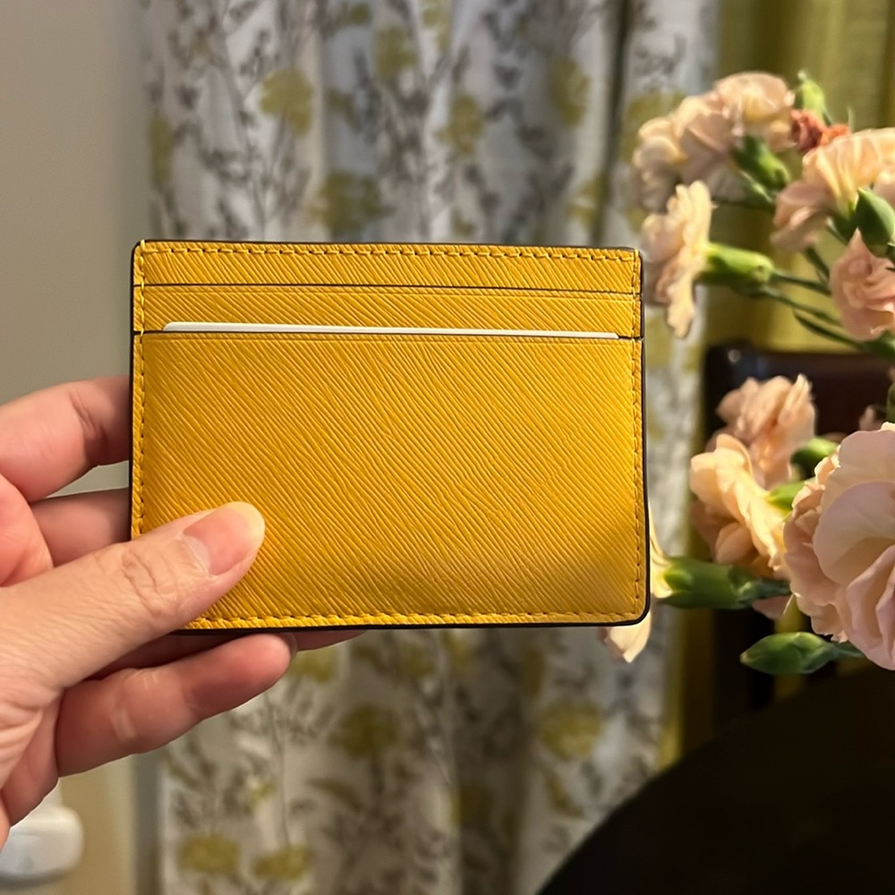 New Kate Spade Card Case - Daffodil Color - Picture 2 of 4